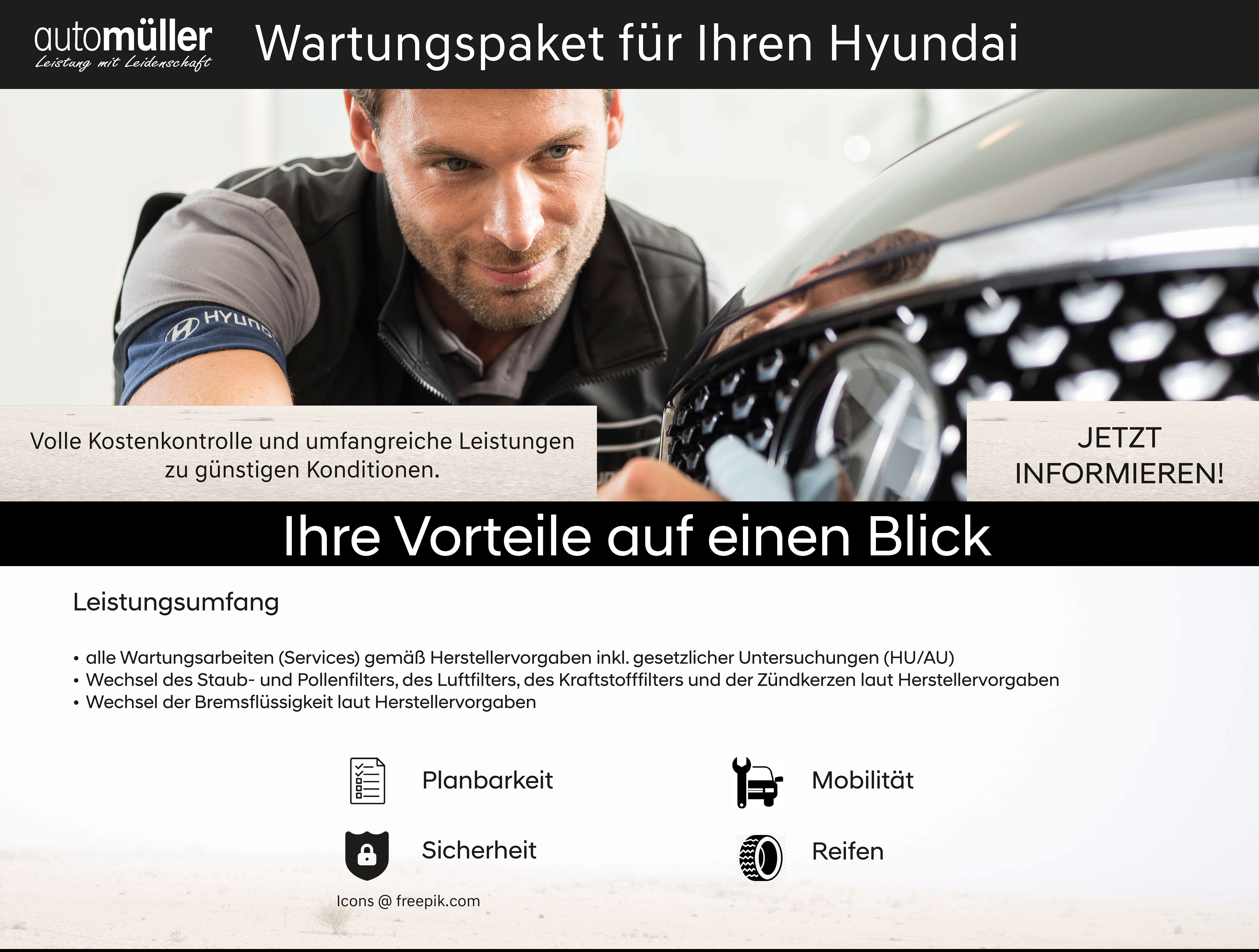 Hyundai Wartungspaket von automüller